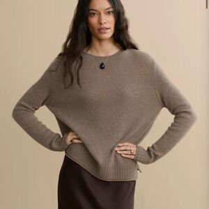 Jenni Kayne Everyday Sweater In Taupe